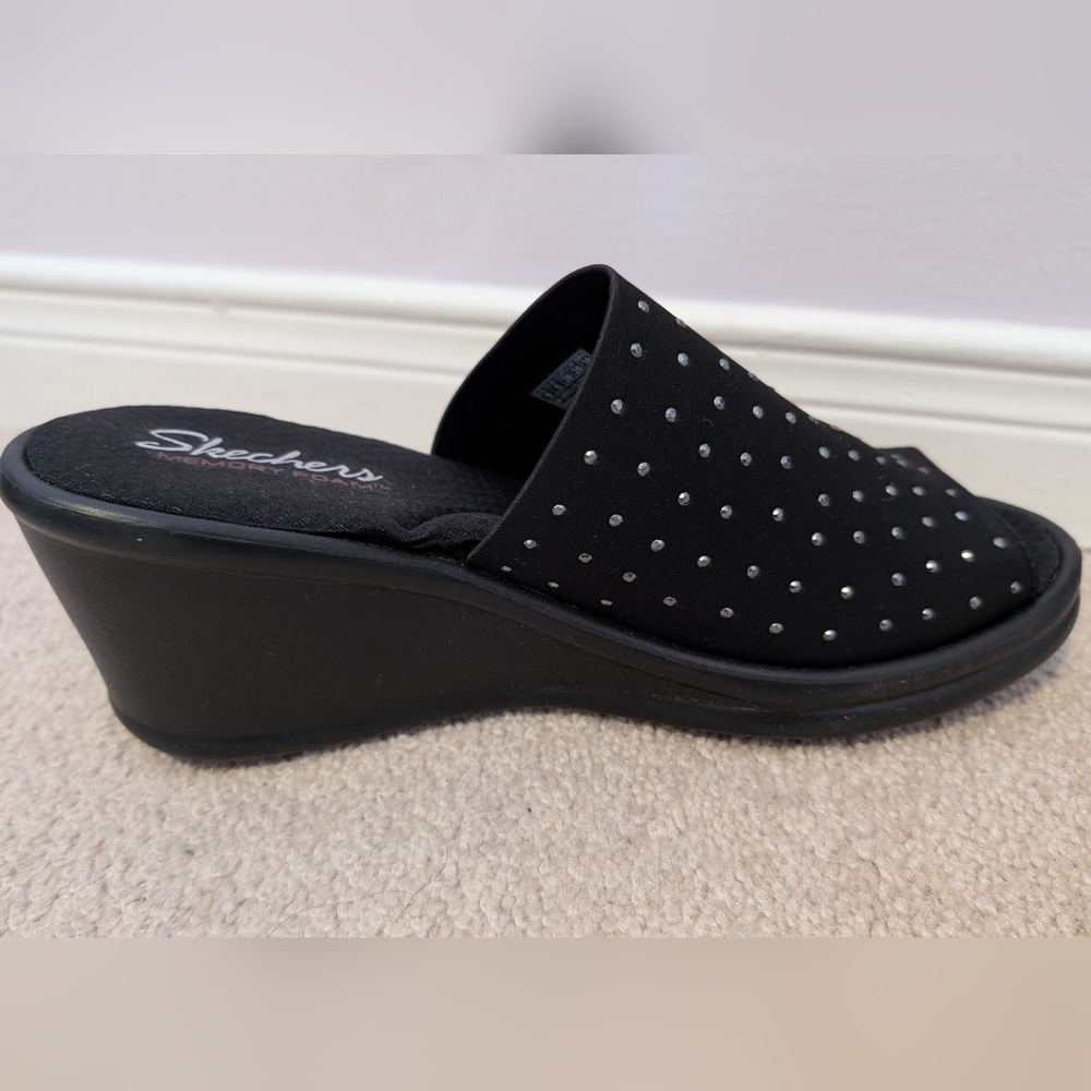 Skechers Women's Wedge Sandals Rumblers - Picture 6 of 9